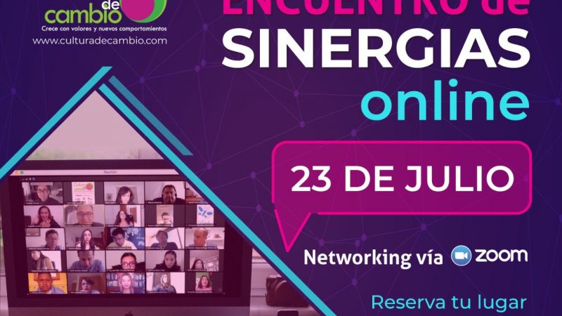 Cultura de cambio busca fortalecer la economía y el consumo en los negocios      en el Encuentro de Sinergias julio 2020