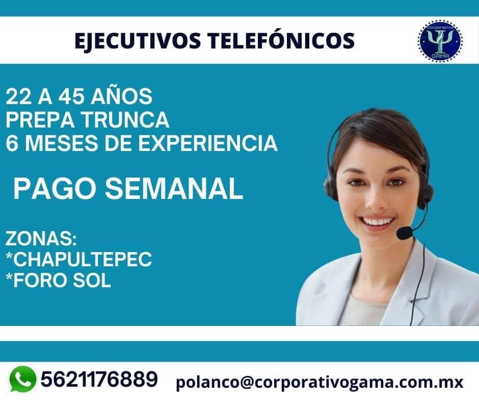 Ejecutivos telefónicos para venta de TDC