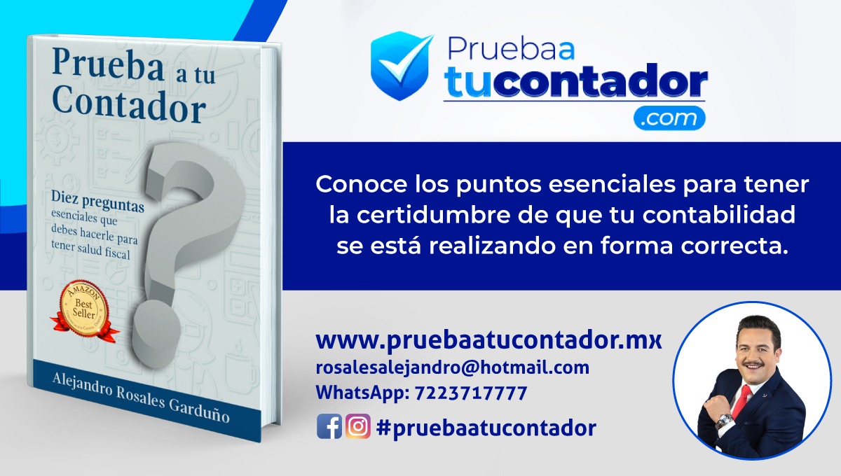 Libro Prueba a tu contador, de Alejandro Rosales